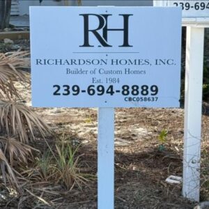 Richardson Homes signage-Advanced Waterproofing For Your Custom Home-Richardson Homes-Fort Myers-400x400jpg